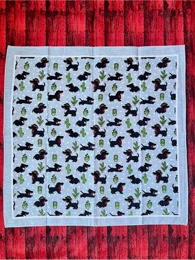Dachshund Wiener Dog Cactus Bandana 🌵🐾